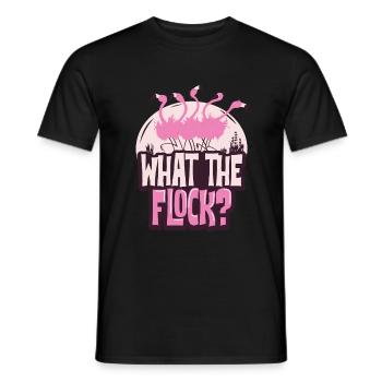Flamingo - T-shirt homme - noir - Devant - AI Model Male 178 light (178cm)
