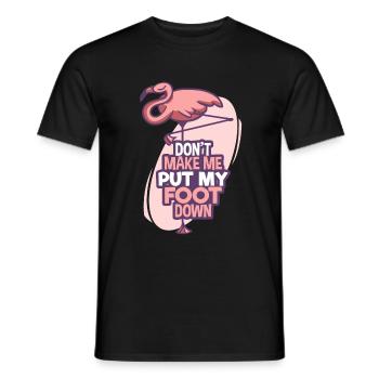 Flamingo - T-shirt homme - noir - Devant - AI Model Male 178 light (178cm)