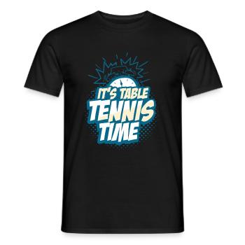 Tennis de table - T-shirt homme - noir - Devant - AI Model Male 178 light (178cm)