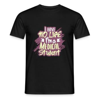 Étudiant en médecine - T-shirt homme - noir - Devant - AI Model Male 178 light (178cm)