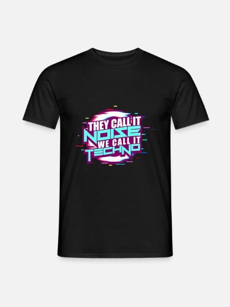 Techno - T-shirt homme - noir