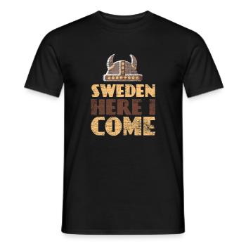 Schweden - Männer T-Shirt - Schwarz - Vorne - AI Model Male 178 light (178cm)