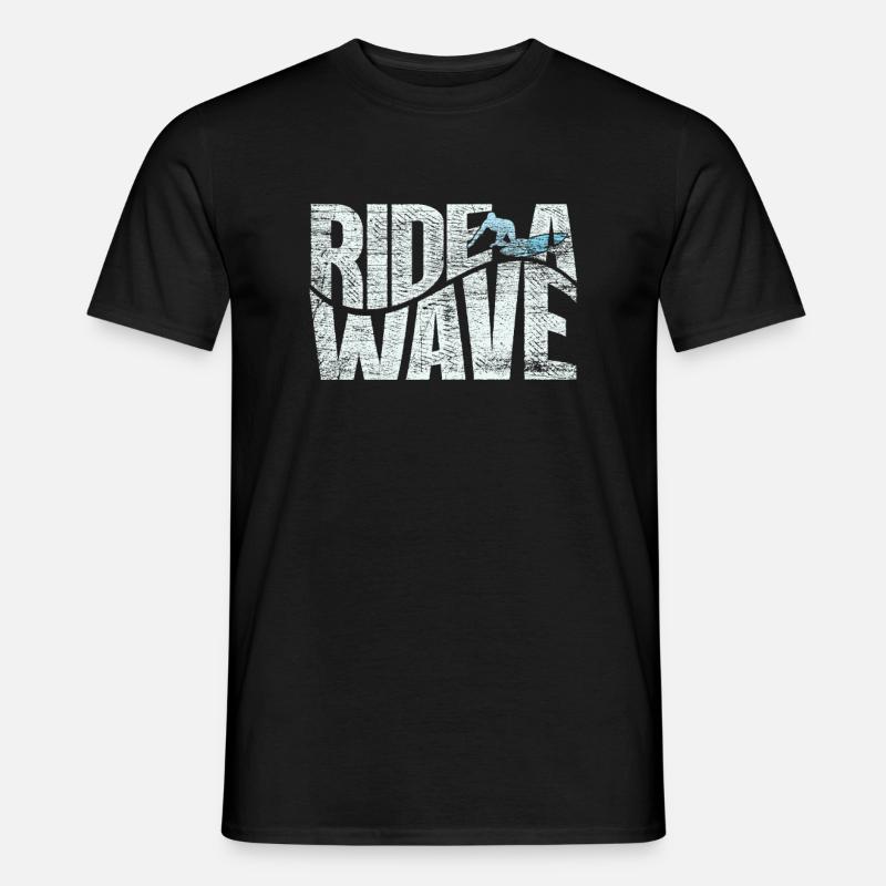 Surfer - Männer T-Shirt - Schwarz
