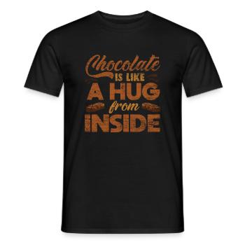 Chocolat - T-shirt homme - noir - Devant - AI Model Male 178 light (178cm)