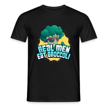 Brokkoli - Männer T-Shirt - Schwarz - Vorne - AI Model Male 178 light (178cm)