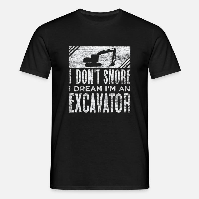 Bagger - Männer T-Shirt - Schwarz