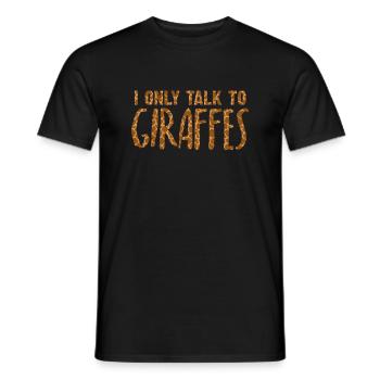 Girafe - T-shirt homme - noir - Devant - AI Model Male 178 light (178cm)