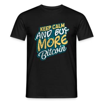 Bitcoin - Männer T-Shirt - Schwarz - Vorne - AI Model Male 178 light (178cm)