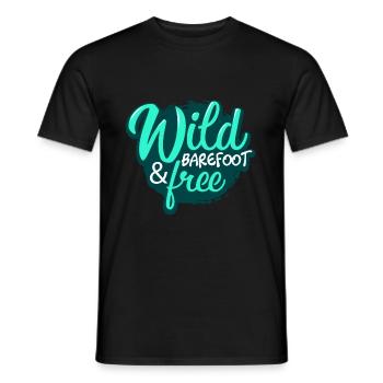 Barefoot - Men's T-Shirt - black - Front - AI Model Male 178 light (178cm)