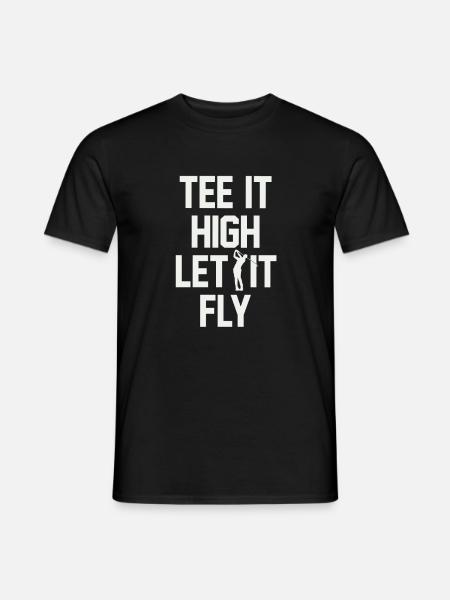 Golf Golfer - Männer T-Shirt - Schwarz