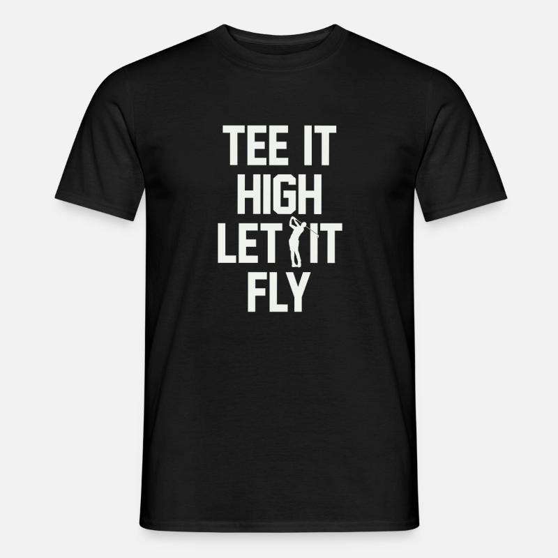 Golf Golfer - Männer T-Shirt - Schwarz