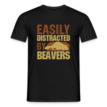 Biber - Männer T-Shirt - Schwarz - Vorne - AI Model Male 178 light (178cm)