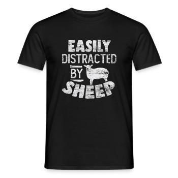 Schafe Hirte Bauer - Männer T-Shirt - Schwarz - Vorne - AI Model Male 178 light (178cm)