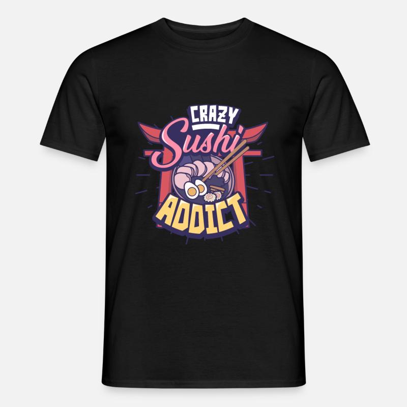 Sushi - Männer T-Shirt - Schwarz