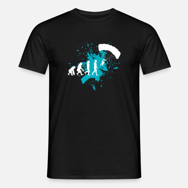 Paragliding Gleitschirm - Männer T-Shirt - Schwarz