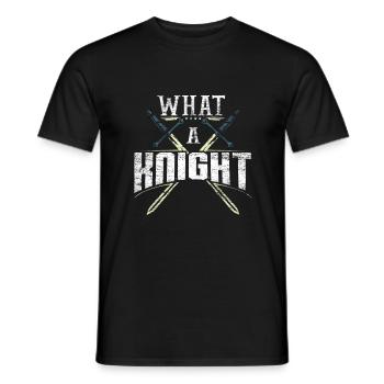 Knight - Men's T-Shirt - black - Front - AI Model Male 178 light (178cm)