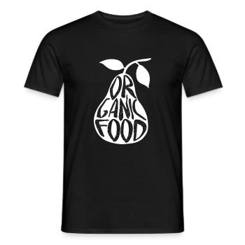 Birne Bio - Männer T-Shirt - Schwarz - Vorne - AI Model Male 178 light (178cm)