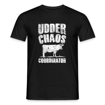 Éleveur de vaches - T-shirt homme - noir - Devant - AI Model Male 178 light (178cm)