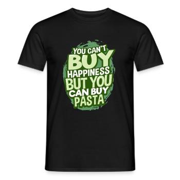 Pâtes pâtes - T-shirt homme - noir - Devant - AI Model Male 178 light (178cm)