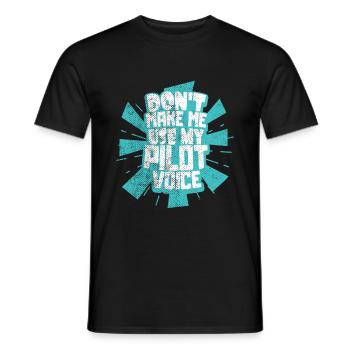 pilote - T-shirt homme - noir - Devant - AI Model Male 178 light (178cm)