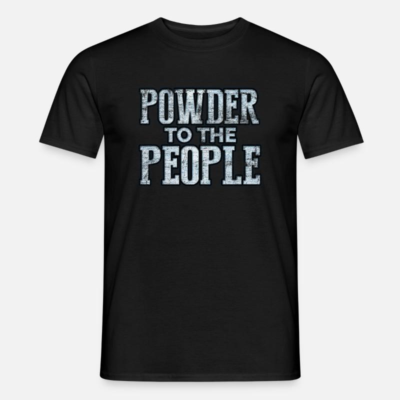 Snowboard - Männer T-Shirt - Schwarz