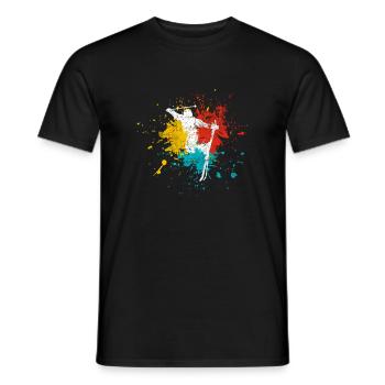 sciare - T-shirt uomo - nero - Fronte - AI Model Male 178 light (178cm)