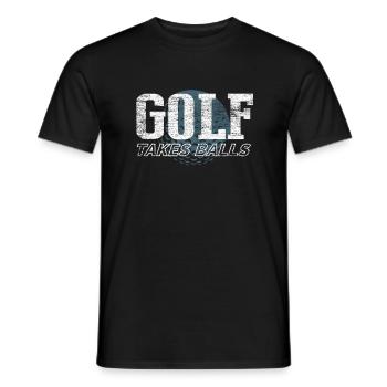 golf - Men's T-Shirt - black - Front - AI Model Male 178 light (178cm)