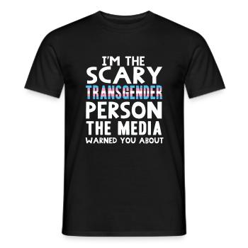 Transgender - Men's T-Shirt - black - Front - AI Model Male 178 light (178cm)
