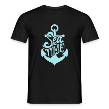 Anchor sailing - Men's T-Shirt - black - Front - AI Model Male 178 light (178cm)