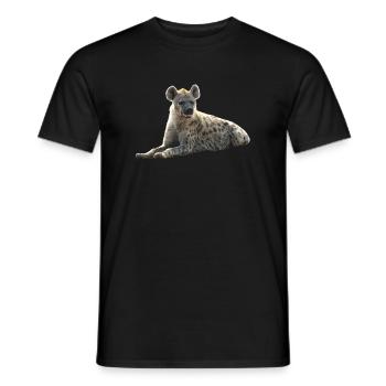 Hyäne - Raubtier - Kenia - Afrika - Männer T-Shirt - Schwarz - Vorne - AI Model Male 178 light (178cm)