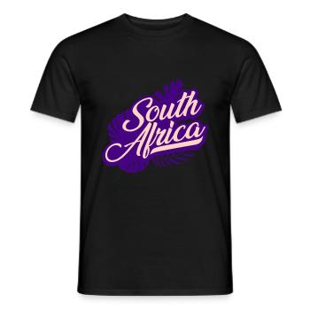Afrique du Sud Afrique - T-shirt homme - noir - Devant - AI Model Male 178 light (178cm)