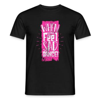 Dancing dancers - Men's T-Shirt - black - Front - AI Model Male 178 light (178cm)