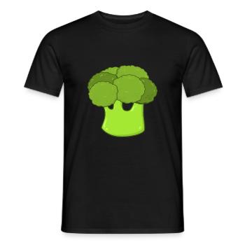 Broccoli vegetable - Men's T-Shirt - black - Front - AI Model Male 178 light (178cm)