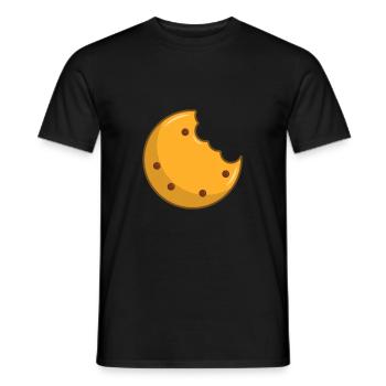 Biscuit aux biscuits - T-shirt homme - noir - Devant - AI Model Male 178 light (178cm)