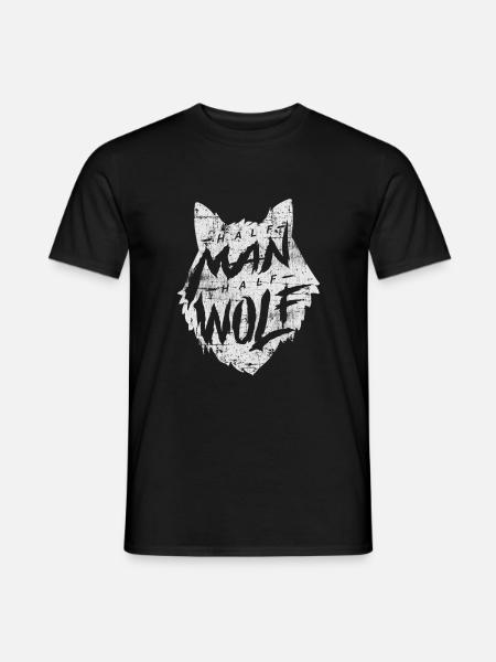 wolf - Men's T-Shirt - black