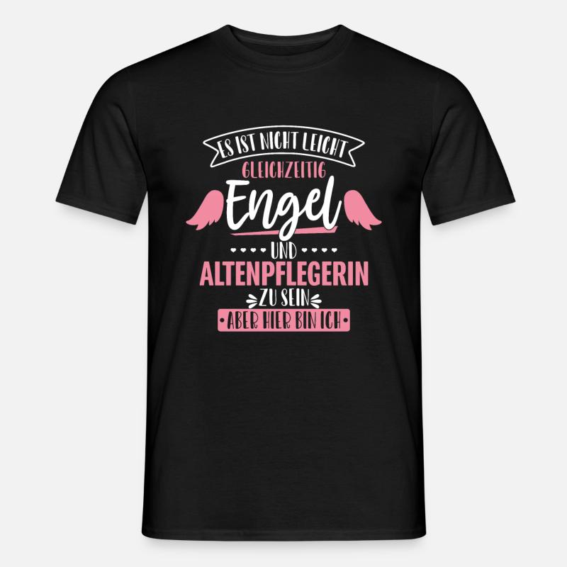 Altenpflegerin - Männer T-Shirt - Schwarz