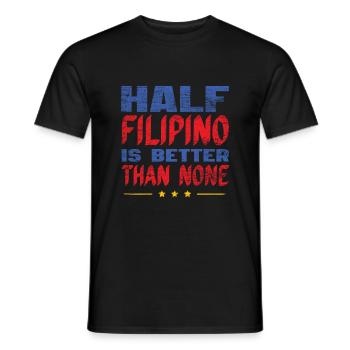 Demi philippin - T-shirt homme - noir - Devant - AI Model Male 178 light (178cm)