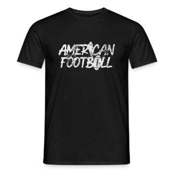 Football américain - T-shirt homme - noir - Devant - AI Model Male 178 light (178cm)