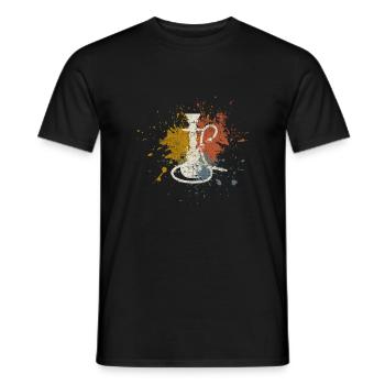 Narguilé vintage - T-shirt homme - noir - Devant - AI Model Male 178 light (178cm)