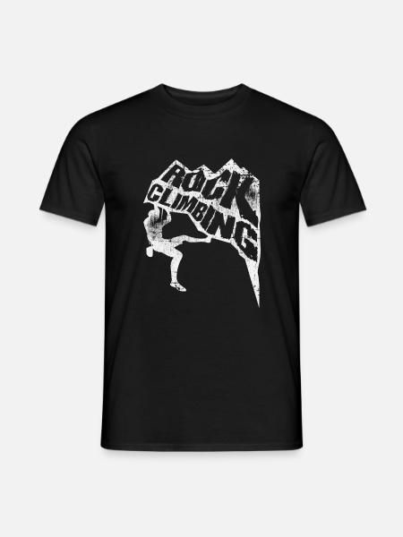 Kletterer Berge Klettern - Männer T-Shirt - Schwarz