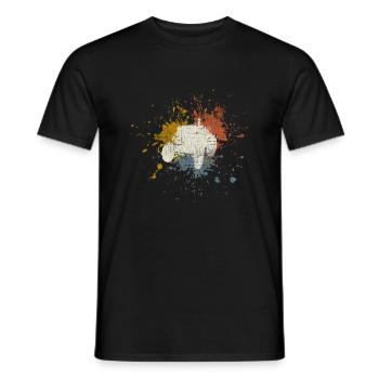 Traktor vintage - Männer T-Shirt - Schwarz - Vorne - AI Model Male 178 light (178cm)