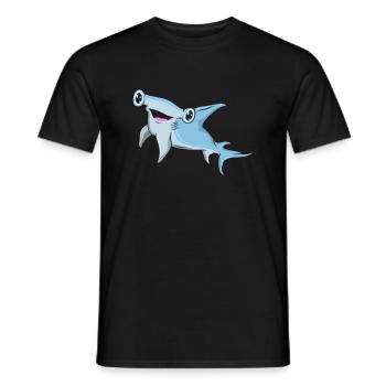 Hammerhai Hai - Männer T-Shirt - Schwarz - Vorne - AI Model Male 178 light (178cm)