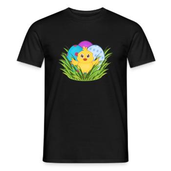 Ostern - Männer T-Shirt - Schwarz - Vorne - AI Model Male 178 light (178cm)
