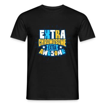 Downsyndrom Trisomie 21 - Männer T-Shirt - Schwarz - Vorne - AI Model Male 178 light (178cm)