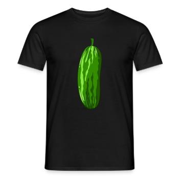 concombre - T-shirt homme - noir - Devant - AI Model Male 178 light (178cm)