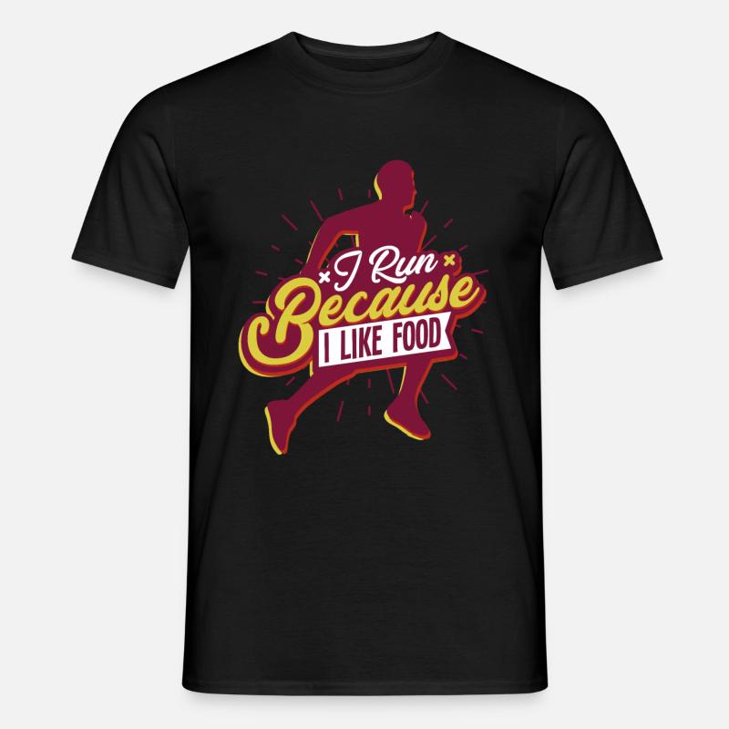 Laufen Marathon Läufer - Männer T-Shirt - Schwarz