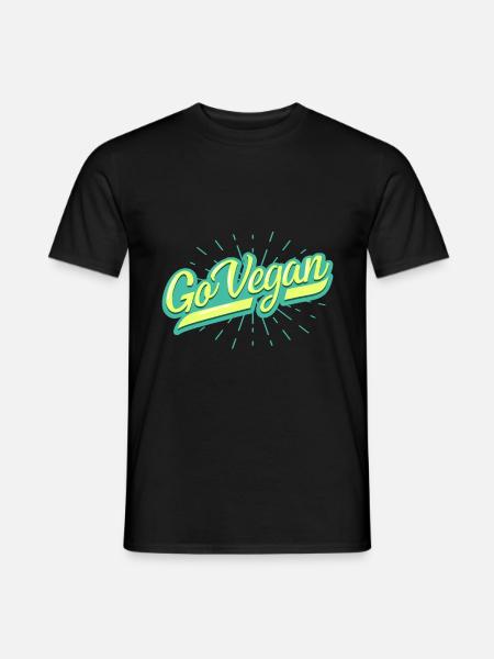 vegan - Men's T-Shirt - black