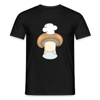 Pilz Champignon Koch - Männer T-Shirt - Schwarz - Vorne - AI Model Male 178 light (178cm)