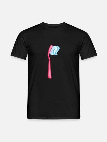 Toothbrush - Men's T-Shirt - black