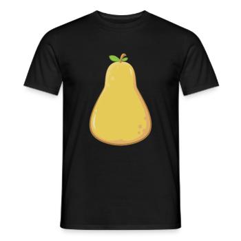 pear - Men's T-Shirt - black - Front - AI Model Male 178 light (178cm)